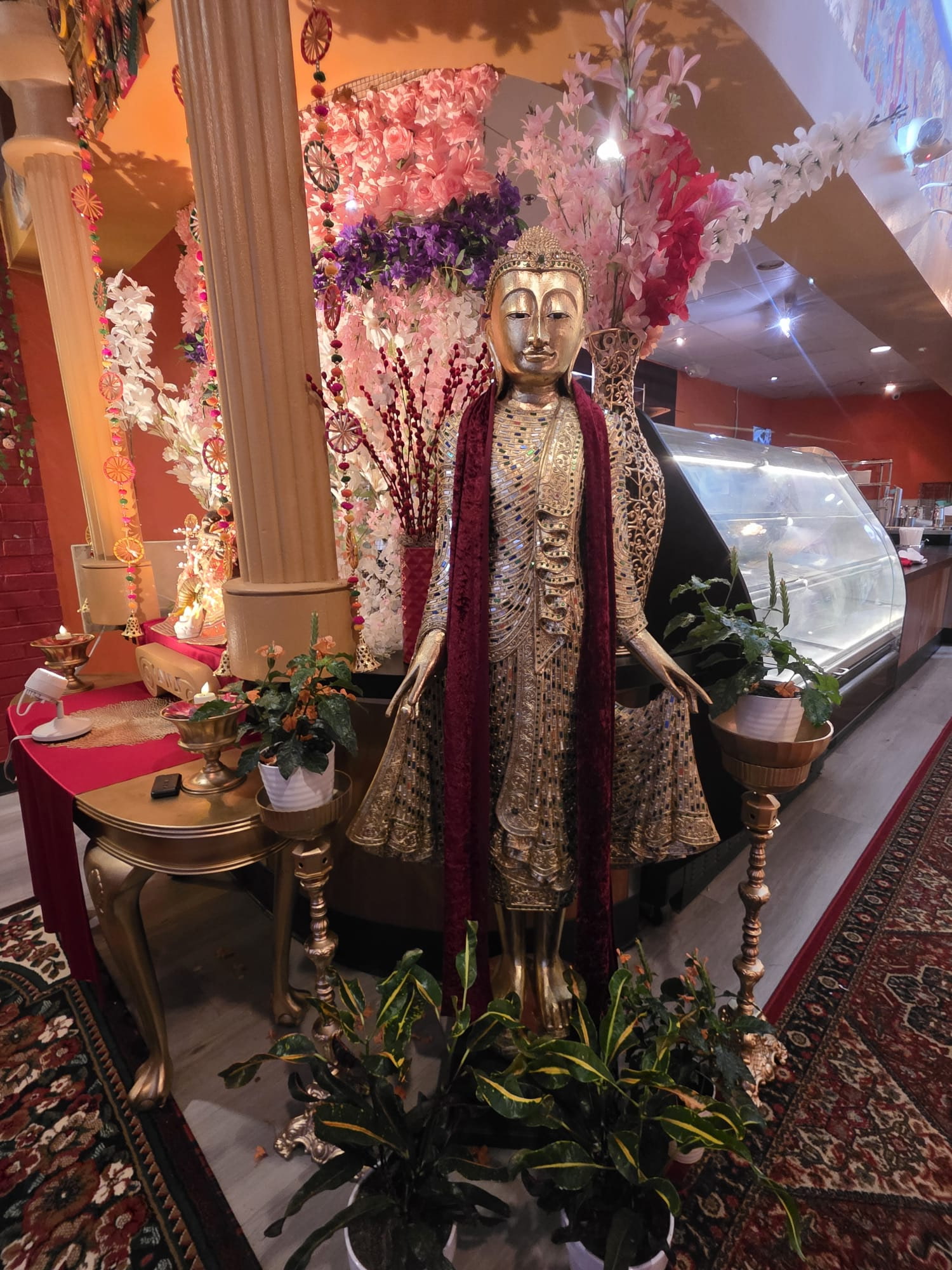 Restaurant dining room at Luft's Indian Cuisine