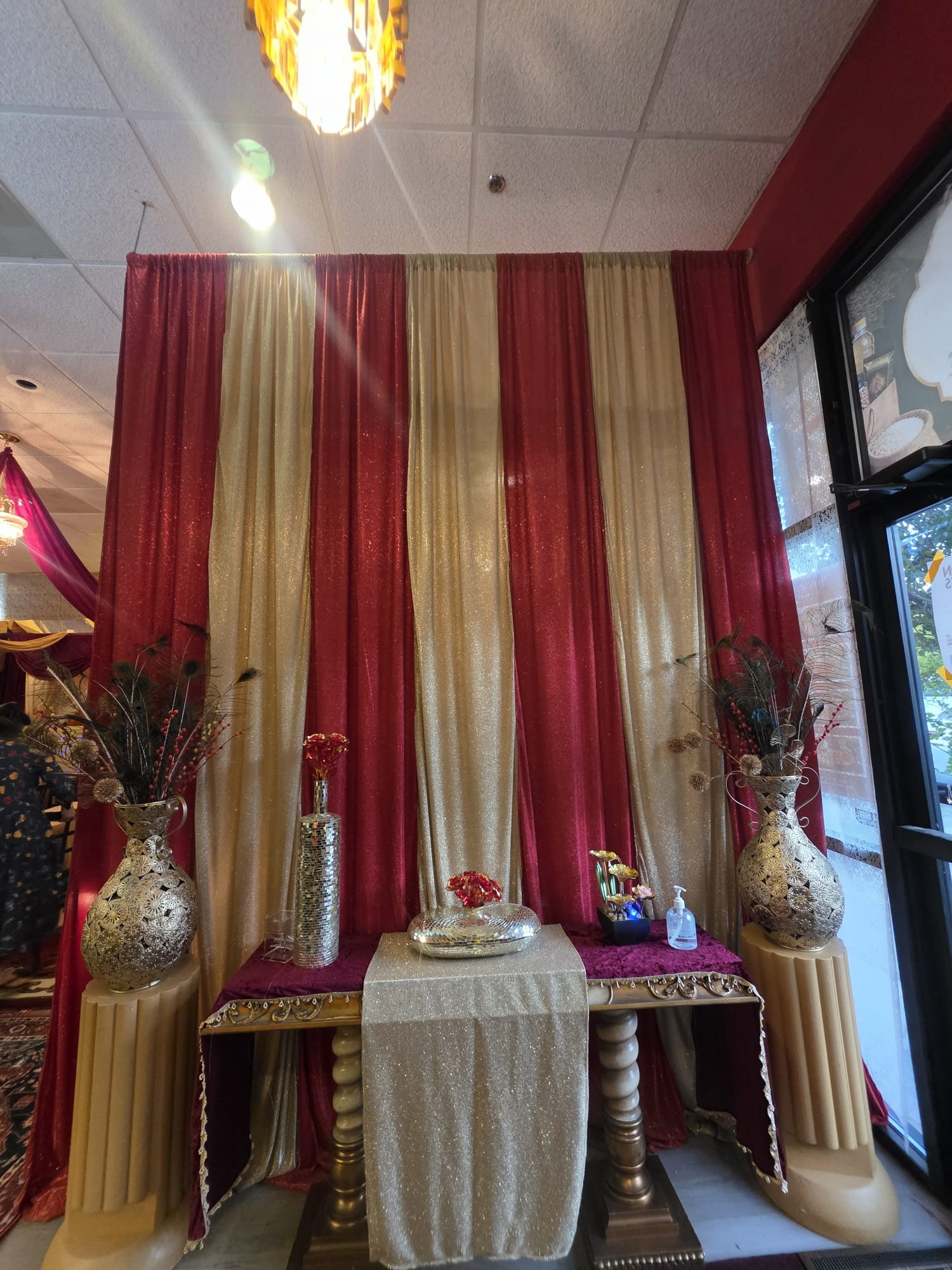 Dining space at Luft's Indian Cuisine